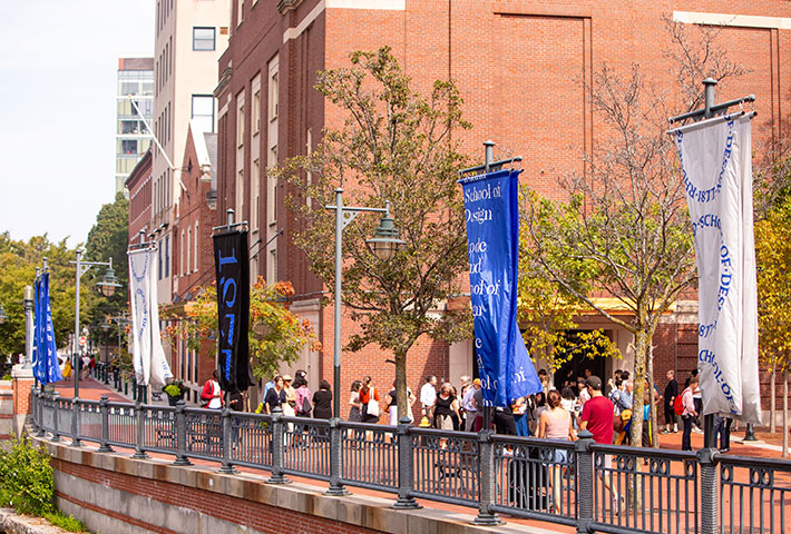 Outdoor photo of the RISD campus
